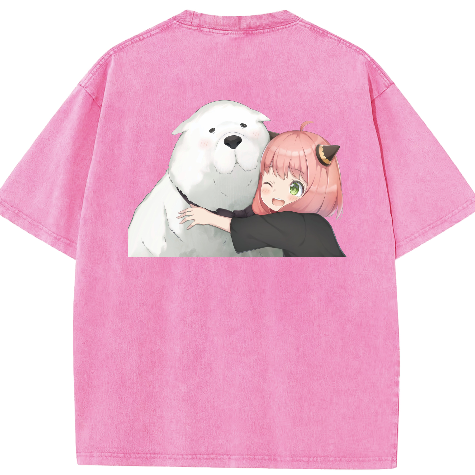 （画像用） SPY×FAMILY间谍家家酒 綿100% ヴィンテージ風 半袖Tシャツ（背面プリント）